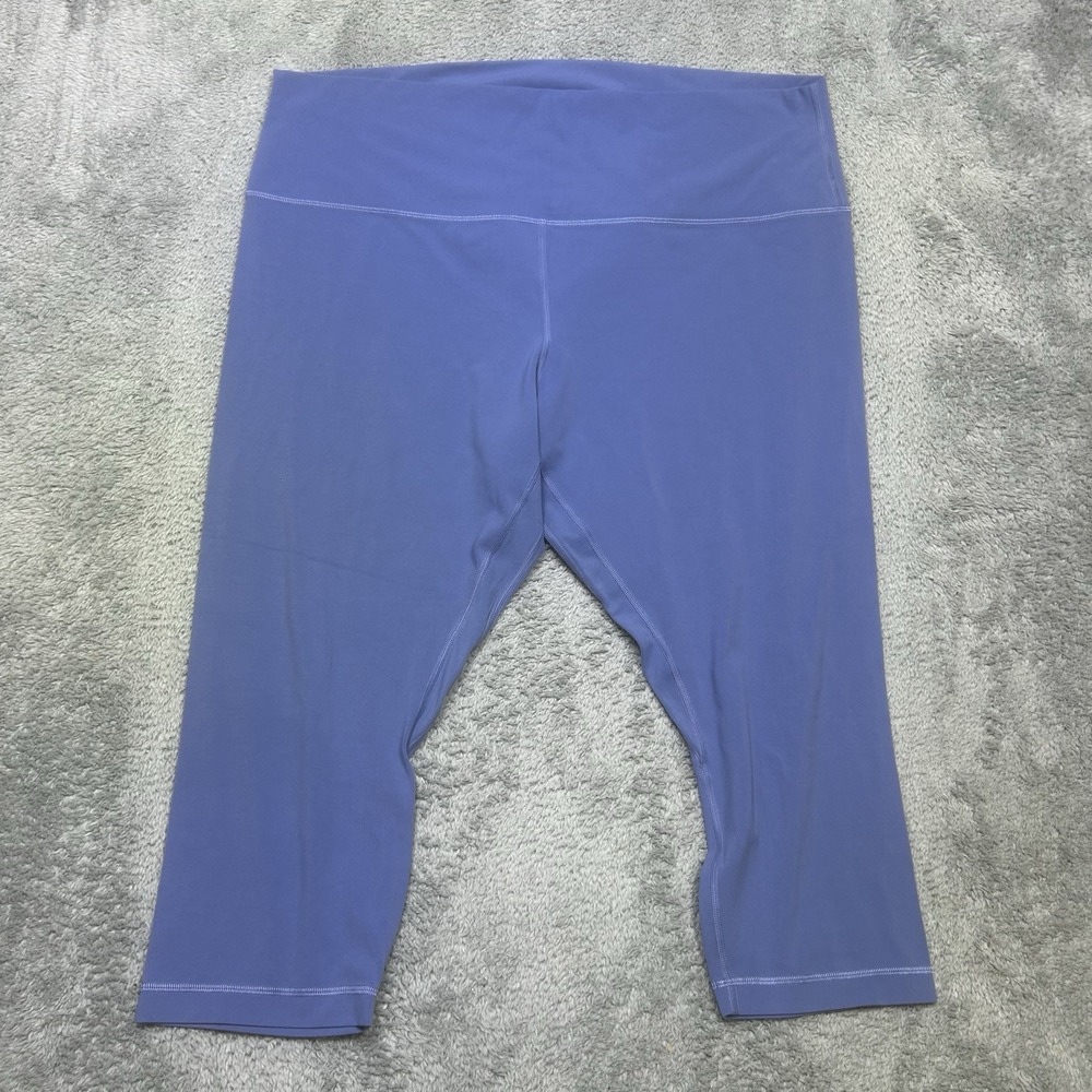 Lululemon Align Crop Leggings 21" inseam Women's Size 20 Blue High Rise Active
